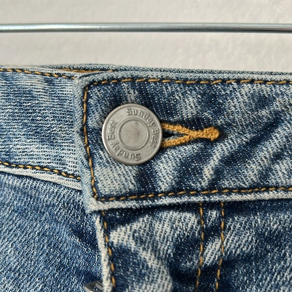 Sunday Best denim shorts. Non-distressed, zip fly, frayed edge. Size M (28-29) - Picture 5 of 7